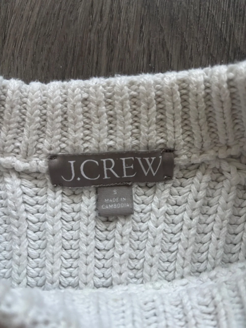 J.Crew Heritage cotton fisherman crewneck sweater
